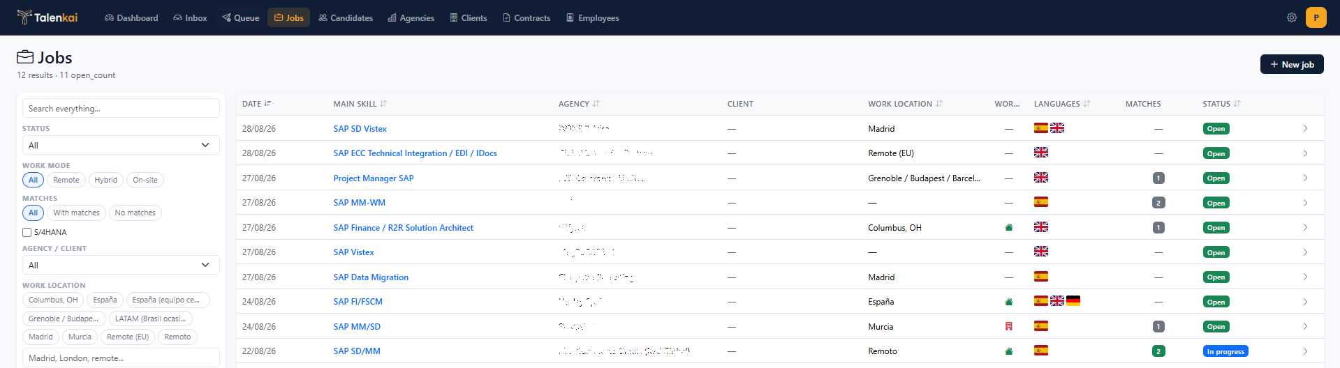 Talenkai jobs list
